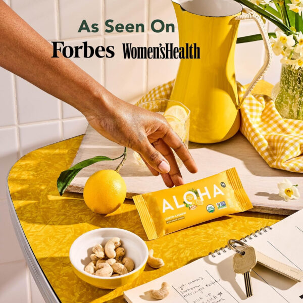 ALOHA Organic Plant Based Protein Bars |Peanut Butter Chocolate Chip | 1.98 Oz (Pack of 12) | Vegan, Low Sugar, Gluten Free, Paleo, Low Carb, Non-GMO, Stevia Free, Soy Free, No Sugar Alcohols