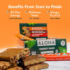ALOHA Organic Plant Based Protein Bars |Peanut Butter Chocolate Chip | 1.98 Oz (Pack of 12) | Vegan, Low Sugar, Gluten Free, Paleo, Low Carb, Non-GMO, Stevia Free, Soy Free, No Sugar Alcohols