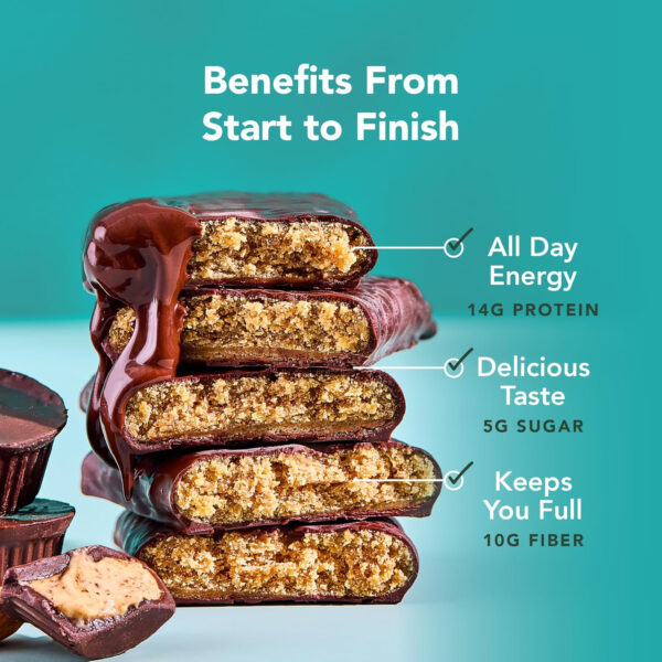 ALOHA Organic Plant Based Protein Bars |Peanut Butter Chocolate Chip | 1.98 Oz (Pack of 12) | Vegan, Low Sugar, Gluten Free, Paleo, Low Carb, Non-GMO, Stevia Free, Soy Free, No Sugar Alcohols