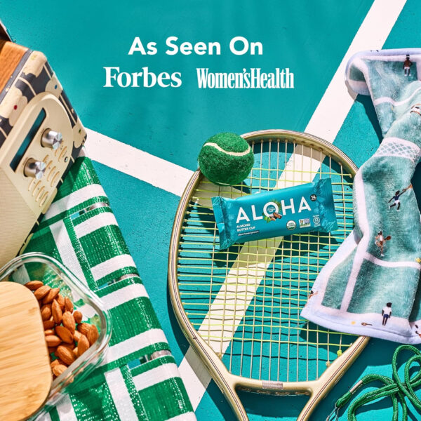 ALOHA Organic Plant Based Protein Bars |Peanut Butter Chocolate Chip | 1.98 Oz (Pack of 12) | Vegan, Low Sugar, Gluten Free, Paleo, Low Carb, Non-GMO, Stevia Free, Soy Free, No Sugar Alcohols