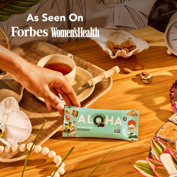 ALOHA Organic Plant Based Protein Bars |Peanut Butter Chocolate Chip | 1.98 Oz (Pack of 12) | Vegan, Low Sugar, Gluten Free, Paleo, Low Carb, Non-GMO, Stevia Free, Soy Free, No Sugar Alcohols