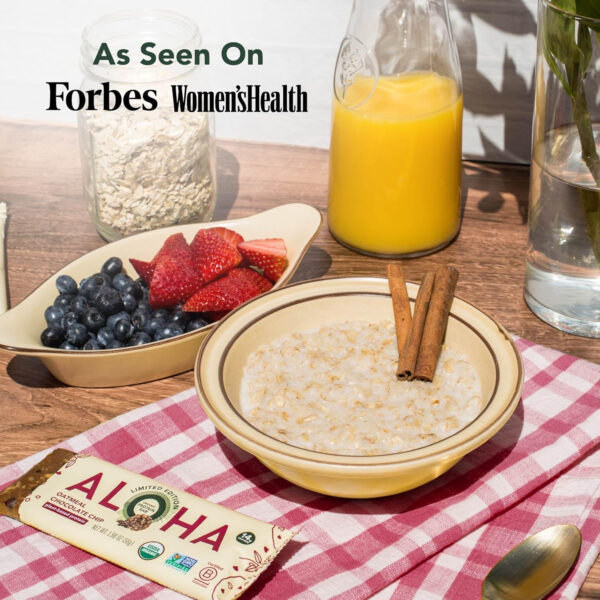 ALOHA Organic Plant Based Protein Bars |Peanut Butter Chocolate Chip | 1.98 Oz (Pack of 12) | Vegan, Low Sugar, Gluten Free, Paleo, Low Carb, Non-GMO, Stevia Free, Soy Free, No Sugar Alcohols