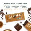 ALOHA Organic Plant Based Protein Bars |Peanut Butter Chocolate Chip | 1.98 Oz (Pack of 12) | Vegan, Low Sugar, Gluten Free, Paleo, Low Carb, Non-GMO, Stevia Free, Soy Free, No Sugar Alcohols