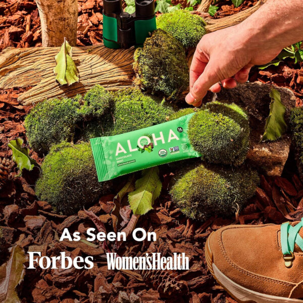 ALOHA Organic Plant Based Protein Bars |Peanut Butter Chocolate Chip | 1.98 Oz (Pack of 12) | Vegan, Low Sugar, Gluten Free, Paleo, Low Carb, Non-GMO, Stevia Free, Soy Free, No Sugar Alcohols