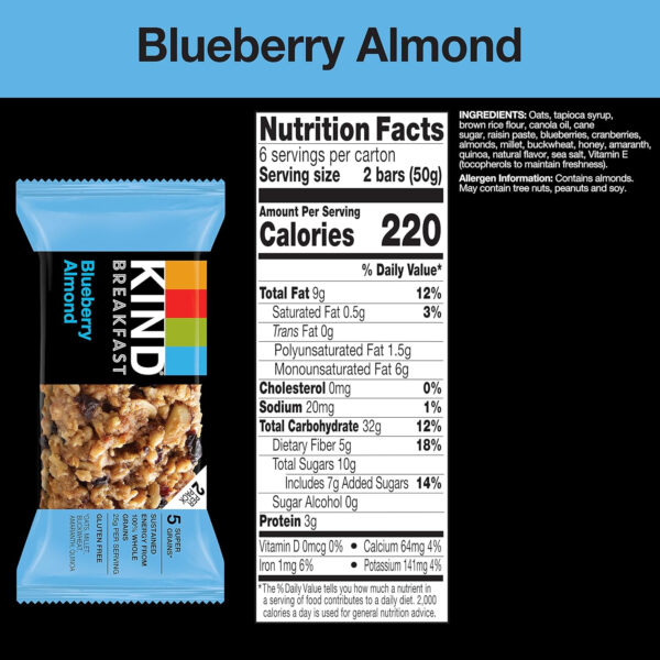 KIND Breakfast Protein Bars, Peanut Butter Banana Dark Chocolate, Healthy Snacks, Gluten Free, 8g Protein, 6 Count
