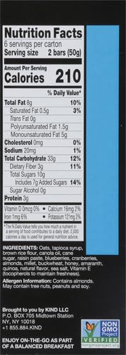 KIND Breakfast Protein Bars, Peanut Butter Banana Dark Chocolate, Healthy Snacks, Gluten Free, 8g Protein, 6 Count