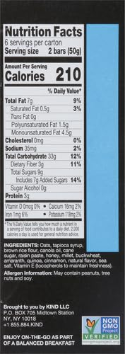 KIND Breakfast Protein Bars, Peanut Butter Banana Dark Chocolate, Healthy Snacks, Gluten Free, 8g Protein, 6 Count