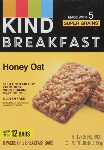 KIND Breakfast Protein Bars, Peanut Butter Banana Dark Chocolate, Healthy Snacks, Gluten Free, 8g Protein, 6 Count