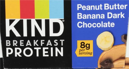 KIND Breakfast Protein Bars, Peanut Butter Banana Dark Chocolate, Healthy Snacks, Gluten Free, 8g Protein, 6 Count