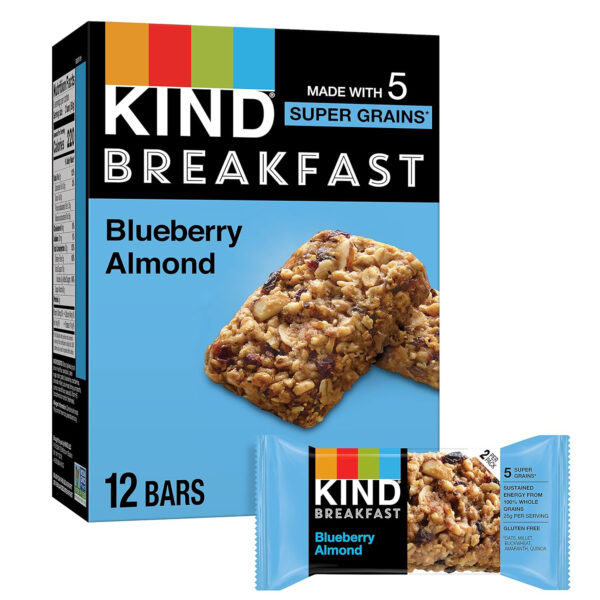 KIND Breakfast Protein Bars, Peanut Butter Banana Dark Chocolate, Healthy Snacks, Gluten Free, 8g Protein, 6 Count