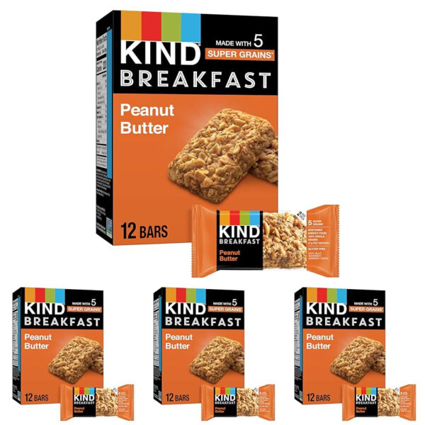 KIND Breakfast Protein Bars, Peanut Butter Banana Dark Chocolate, Healthy Snacks, Gluten Free, 8g Protein, 6 Count