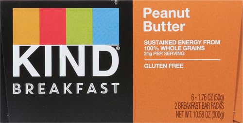 KIND Breakfast Protein Bars, Peanut Butter Banana Dark Chocolate, Healthy Snacks, Gluten Free, 8g Protein, 6 Count