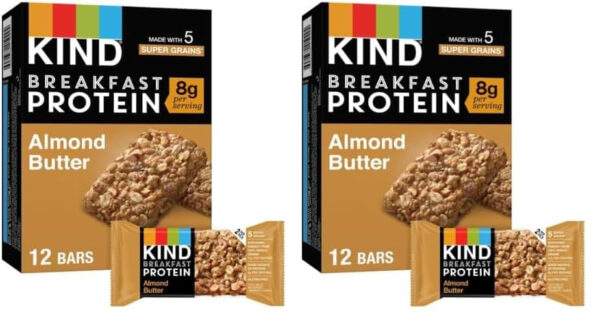 KIND Breakfast Protein Bars, Peanut Butter Banana Dark Chocolate, Healthy Snacks, Gluten Free, 8g Protein, 6 Count