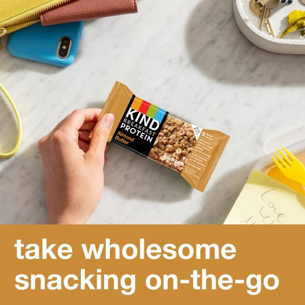 KIND Breakfast Protein Bars, Peanut Butter Banana Dark Chocolate, Healthy Snacks, Gluten Free, 8g Protein, 6 Count