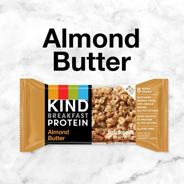 KIND Breakfast Protein Bars, Peanut Butter Banana Dark Chocolate, Healthy Snacks, Gluten Free, 8g Protein, 6 Count