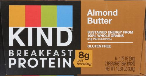 KIND Breakfast Protein Bars, Peanut Butter Banana Dark Chocolate, Healthy Snacks, Gluten Free, 8g Protein, 6 Count