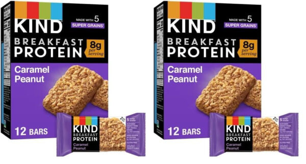 KIND Breakfast Protein Bars, Peanut Butter Banana Dark Chocolate, Healthy Snacks, Gluten Free, 8g Protein, 6 Count