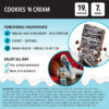 Functional Protein Bars - High-Performance Energy Snacks with Caffeine - Low Sugar & Non-GMO - Gluten Free Protein Bars for Workout, Travel & Energy Boosting | Cookies 'N Cream -12 Count
