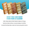 Functional Protein Bars - High-Performance Energy Snacks with Caffeine - Low Sugar & Non-GMO - Gluten Free Protein Bars for Workout, Travel & Energy Boosting | Cookies 'N Cream -12 Count