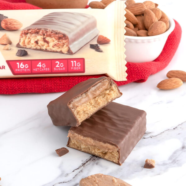 6893b31a8c478a62703189e2c18dd7639eb0678e910c682cc2a62.jpg Atkins Blueberry Flavored Soft Baked Energy Bars, High in Protein Snack Bar, Low Sugar, High Fiber Snack, Protein Snack, 4 Packs (4 Bars Each)