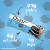 Quest Nutrition Chocolate Chip Dough Cookie Protein Bars, 21g Protein, 1g Sugar, 4g Net Carb, Gluten Free, Keto Friendy, 12 Count