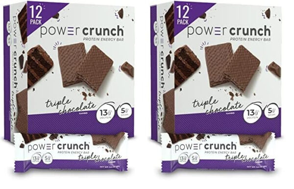 6893b3fd3488ef7deb0b3a542441fa4388eaa339f430d2757a16f.jpg Power Crunch Protein Wafer Bars, High Protein Snacks with Delicious Taste, Triple Chocolate, 1.4 Ounce (12 Count)