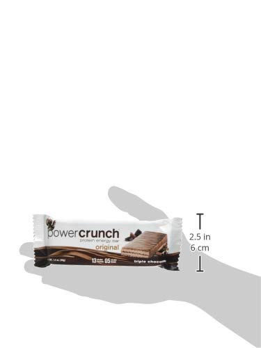 6893b4015f55ae2e4f36a0eb2f8b9cbd87a91eedd03d56d11b80f.jpg Power Crunch Protein Wafer Bars, High Protein Snacks with Delicious Taste, Triple Chocolate, 1.4 Ounce (12 Count)