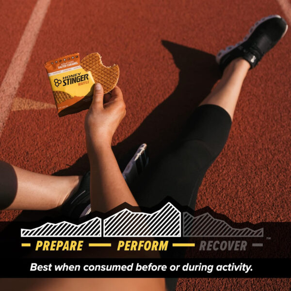 Honey Stinger Organic Honey Waffle, Energy Stroopwafel for Exercise, Endurance and Performance, Sports Nutrition for Home & Gym, Pre and Post Workout, Box of 16 Waffles, 16.96 Ounce (Pack of 16)