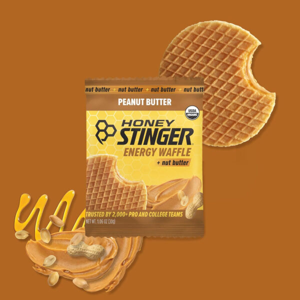 Honey Stinger Organic Honey Waffle, Energy Stroopwafel for Exercise, Endurance and Performance, Sports Nutrition for Home & Gym, Pre and Post Workout, Box of 16 Waffles, 16.96 Ounce (Pack of 16)