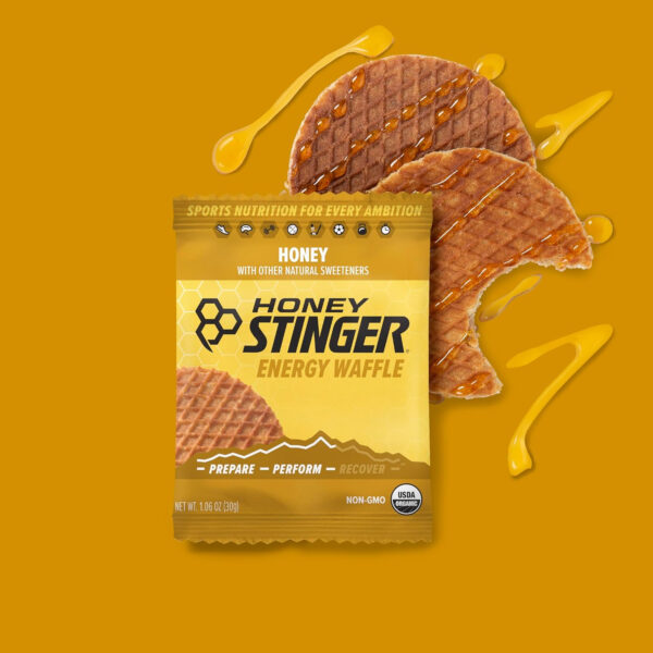 Honey Stinger Organic Honey Waffle, Energy Stroopwafel for Exercise, Endurance and Performance, Sports Nutrition for Home & Gym, Pre and Post Workout, Box of 16 Waffles, 16.96 Ounce (Pack of 16)