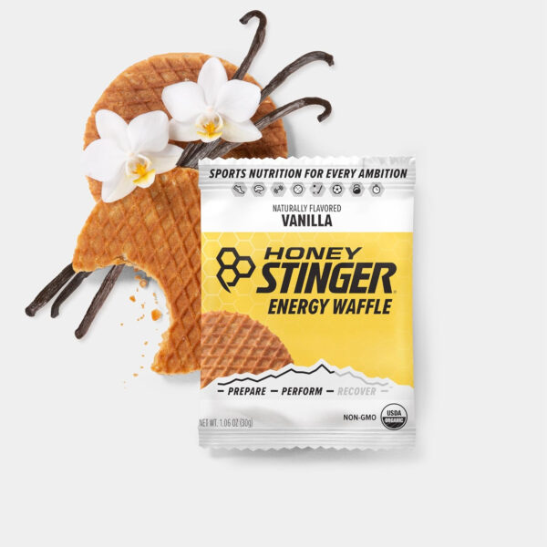 Honey Stinger Organic Honey Waffle, Energy Stroopwafel for Exercise, Endurance and Performance, Sports Nutrition for Home & Gym, Pre and Post Workout, Box of 16 Waffles, 16.96 Ounce (Pack of 16)