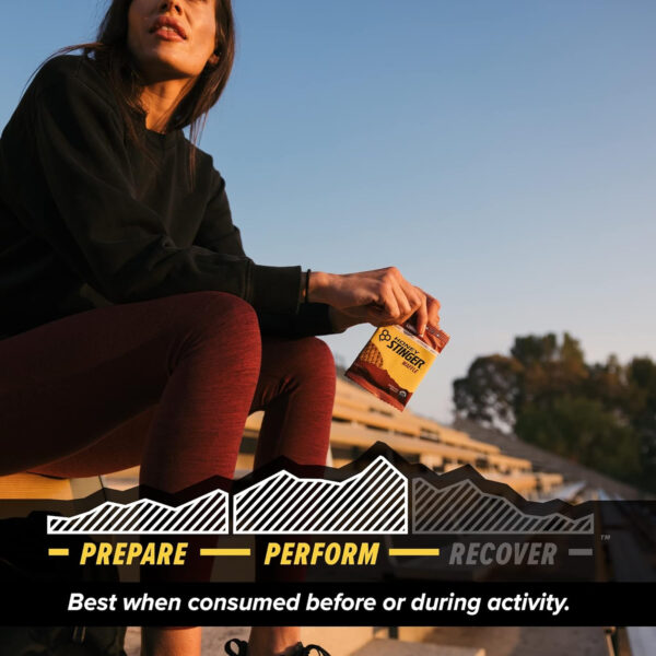 Honey Stinger Organic Honey Waffle, Energy Stroopwafel for Exercise, Endurance and Performance, Sports Nutrition for Home & Gym, Pre and Post Workout, Box of 16 Waffles, 16.96 Ounce (Pack of 16)