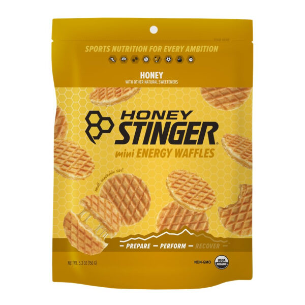 Honey Stinger Organic Honey Waffle, Energy Stroopwafel for Exercise, Endurance and Performance, Sports Nutrition for Home & Gym, Pre and Post Workout, Box of 16 Waffles, 16.96 Ounce (Pack of 16)