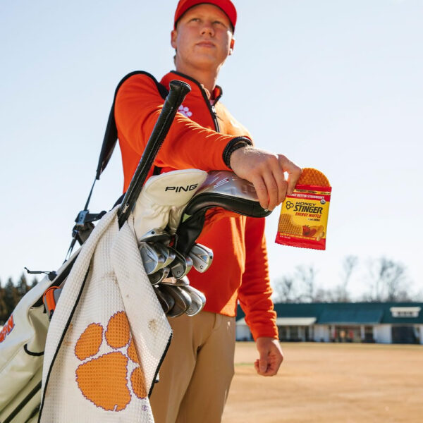 Honey Stinger Organic Honey Waffle, Energy Stroopwafel for Exercise, Endurance and Performance, Sports Nutrition for Home & Gym, Pre and Post Workout, Box of 16 Waffles, 16.96 Ounce (Pack of 16)