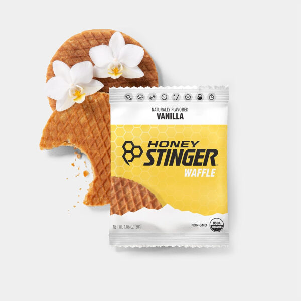 Honey Stinger Organic Honey Waffle, Energy Stroopwafel for Exercise, Endurance and Performance, Sports Nutrition for Home & Gym, Pre and Post Workout, Box of 16 Waffles, 16.96 Ounce (Pack of 16)