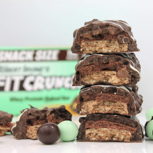 FITCRUNCH Snack Size Protein Bars, 6-Layer Baked Bar, 3g of Sugar, Gluten Free & Soft Cake Core (9 Count, Flavor Lovers)