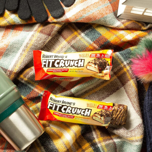FITCRUNCH Snack Size Protein Bars, 6-Layer Baked Bar, 3g of Sugar, Gluten Free & Soft Cake Core (9 Count, Flavor Lovers)