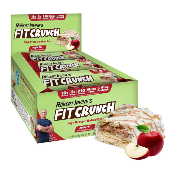FITCRUNCH Snack Size Protein Bars, 6-Layer Baked Bar, 3g of Sugar, Gluten Free & Soft Cake Core (9 Count, Flavor Lovers)