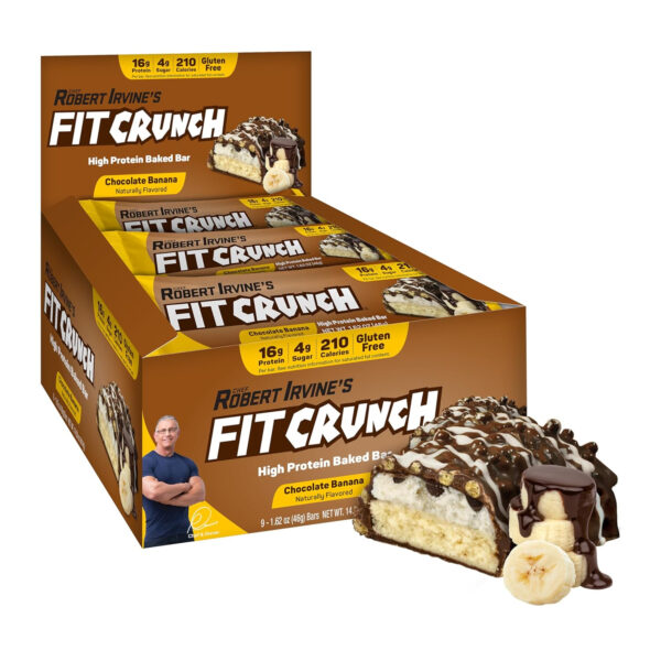FITCRUNCH Snack Size Protein Bars, 6-Layer Baked Bar, 3g of Sugar, Gluten Free & Soft Cake Core (9 Count, Flavor Lovers)