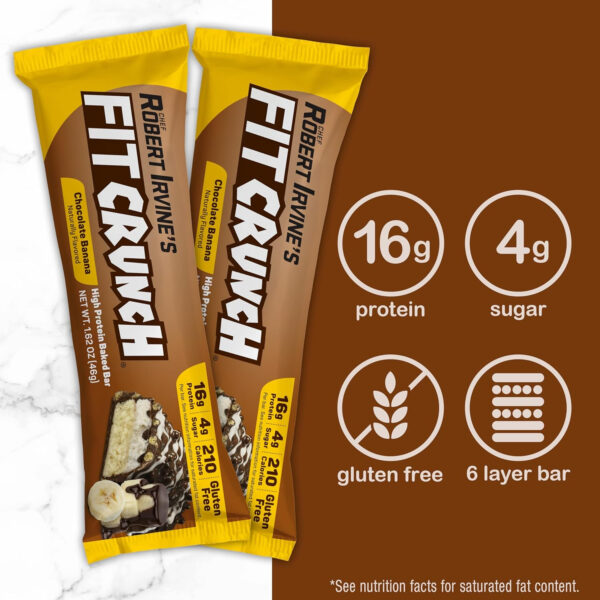FITCRUNCH Snack Size Protein Bars, 6-Layer Baked Bar, 3g of Sugar, Gluten Free & Soft Cake Core (9 Count, Flavor Lovers)
