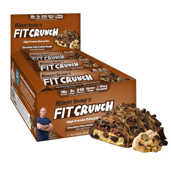 FITCRUNCH Snack Size Protein Bars, 6-Layer Baked Bar, 3g of Sugar, Gluten Free & Soft Cake Core (9 Count, Flavor Lovers)