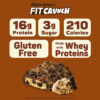 FITCRUNCH Snack Size Protein Bars, 6-Layer Baked Bar, 3g of Sugar, Gluten Free & Soft Cake Core (9 Count, Flavor Lovers)