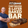 FITCRUNCH Snack Size Protein Bars, 6-Layer Baked Bar, 3g of Sugar, Gluten Free & Soft Cake Core (9 Count, Flavor Lovers)
