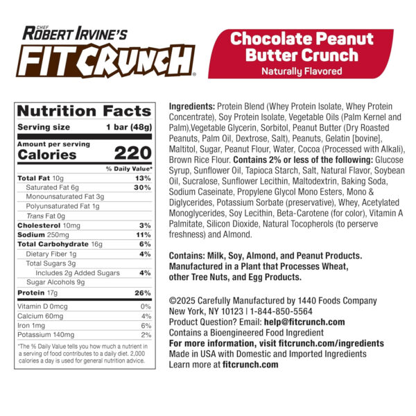 FITCRUNCH Snack Size Protein Bars, 6-Layer Baked Bar, 3g of Sugar, Gluten Free & Soft Cake Core (9 Count, Flavor Lovers)