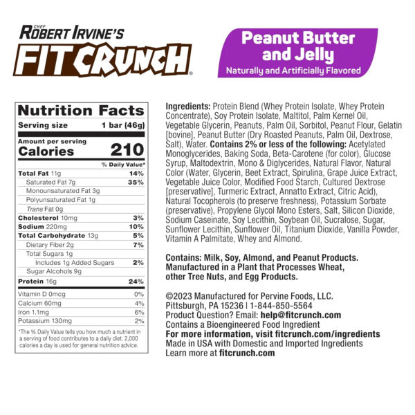 FITCRUNCH Snack Size Protein Bars, 6-Layer Baked Bar, 3g of Sugar, Gluten Free & Soft Cake Core (9 Count, Flavor Lovers)