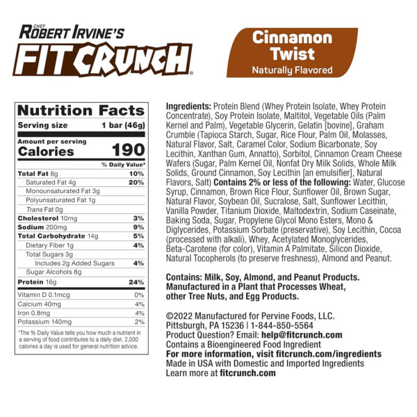 FITCRUNCH Snack Size Protein Bars, 6-Layer Baked Bar, 3g of Sugar, Gluten Free & Soft Cake Core (9 Count, Flavor Lovers)