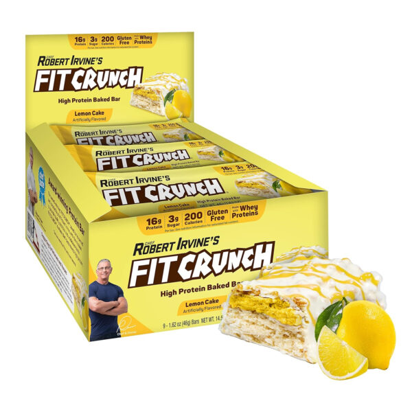 FITCRUNCH Snack Size Protein Bars, 6-Layer Baked Bar, 3g of Sugar, Gluten Free & Soft Cake Core (9 Count, Flavor Lovers)