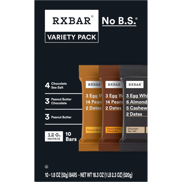 6893b57c43b37d5e682ff1b86c5a48942f5995a7f8b67456ba336.jpg RXBAR Protein Bars, Protein Snack, Snack Bars, Variety Pack, 18.3oz Box (10 Bars)