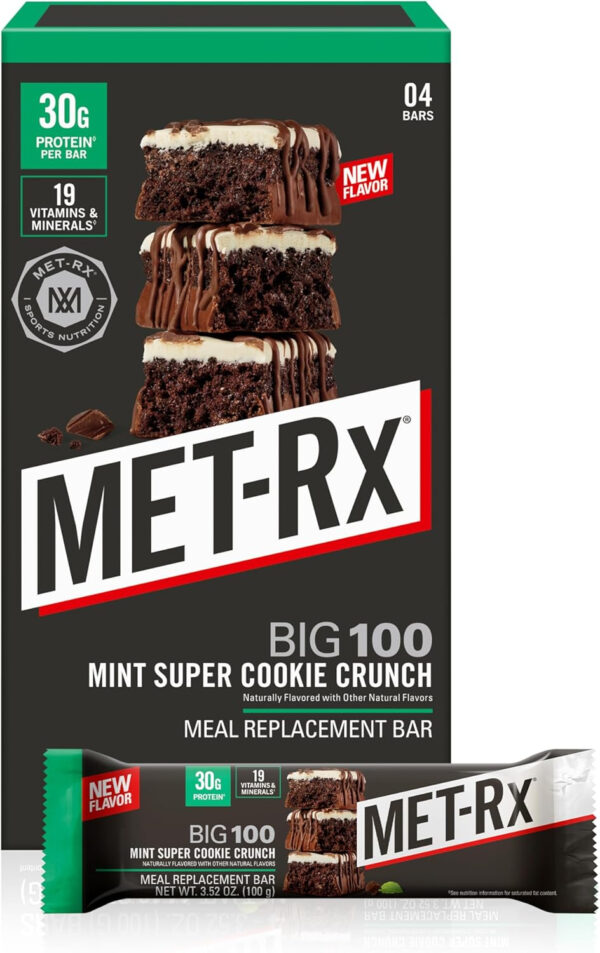 MET-Rx Protein Plus Bar, Great as Healthy Meal Replacement, Snack, and Help Support Energy, Gluten Free, Peanut Butter Cup, With Vitamin A, Vitamin C, and Zinc to Support Immune Health, 85 g,9 Count