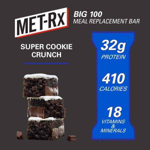 MET-Rx Protein Plus Bar, Great as Healthy Meal Replacement, Snack, and Help Support Energy, Gluten Free, Peanut Butter Cup, With Vitamin A, Vitamin C, and Zinc to Support Immune Health, 85 g,9 Count